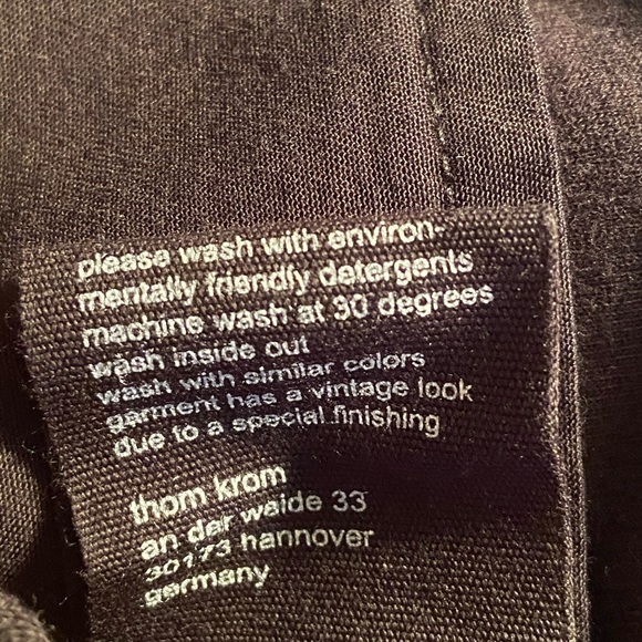 NWT THOM KROM Mesh Panel Black Bomber Jacket Large - Picture 11 of 12